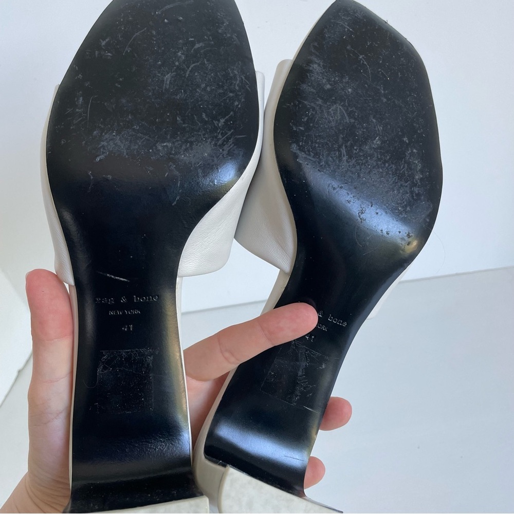 rag & bone Cream Mules - Picture 7 of 10